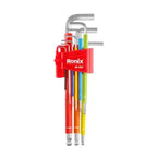 Ronix Mehrfarbiges Sechskantschlüssel-Set mit langem Arm (9-teilig)