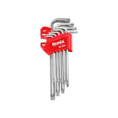 Ronix Langarm-Magnet-Torx-Schlüsselsatz (9-teilig)