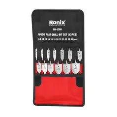 Ronix Holz-Flachbohrer-Set (13-teilig) (6,8,10,12,14,16,18,20,22,25,30,32,35)