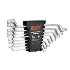 Ronix Doppel-Ring-Maulschlüsselsatz (8-teilig) mit Kunststoff-Aufnahme