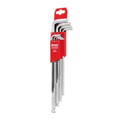 Ronix Langarm-Innensechskantschlüssel-Set mit Kugelkopf (9-teilig)
