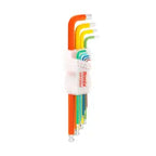 Ronix Mehrfarbiges Extra-Langarm-Innensechskantschlüssel-Set mit Kugelkopf (9-te