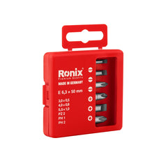 Ronix 6 teiliges Schraubendreher Bit Set Made in Germany