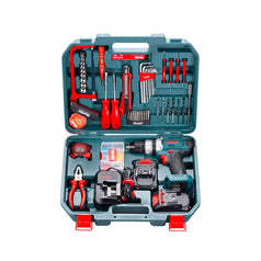 Ronix 20 V Akku-Bohrschrauber-Set (53-teilig) mit Handwerkzeugen