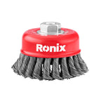 Ronix Tassenbürste mit gedrehtem Knoten 100mm