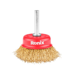 Ronix Gewellte Topfbürste mit Welle 50 mm