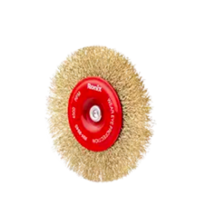 Ronix Gewellte Radbürste mit Welle 100 mm