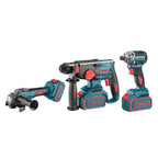 Ronix Akku-Kombiset 20 V (Schrauber, Bohrhammer und Mini-Winkelschleifer), 3-tei