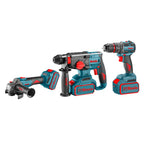 Ronix Akku-Kombiset 20 V (Schlagbohrschrauber, Bohrhammer und Mini-Winkelschleif