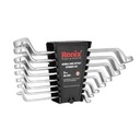 Ronix RH-2301 – Doppel-Ring-Maulschlüsselsatz (8-teilig) mit Kunststoff-Aufnahme