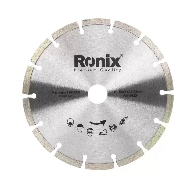 Ronix RH-3522 – Granit-Trennscheibe 180 x 22,2 x 7 mm