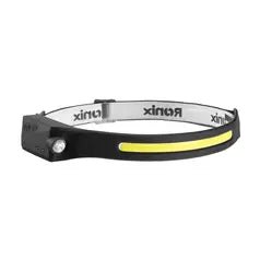 [RX-RH-4289] Ronix RH-4289 – Wiederaufladbare Stirnlampe mit Bewegungssensor 5 W - 350 Lumen