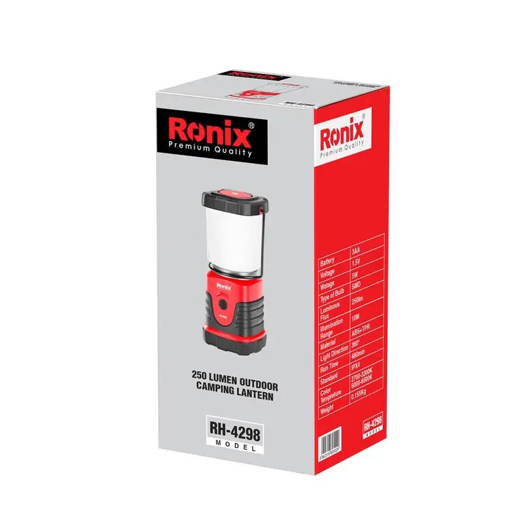 [RX-RH-4298] Ronix RH-4298 – Campinglaterne für den Außenbereich 250 lm