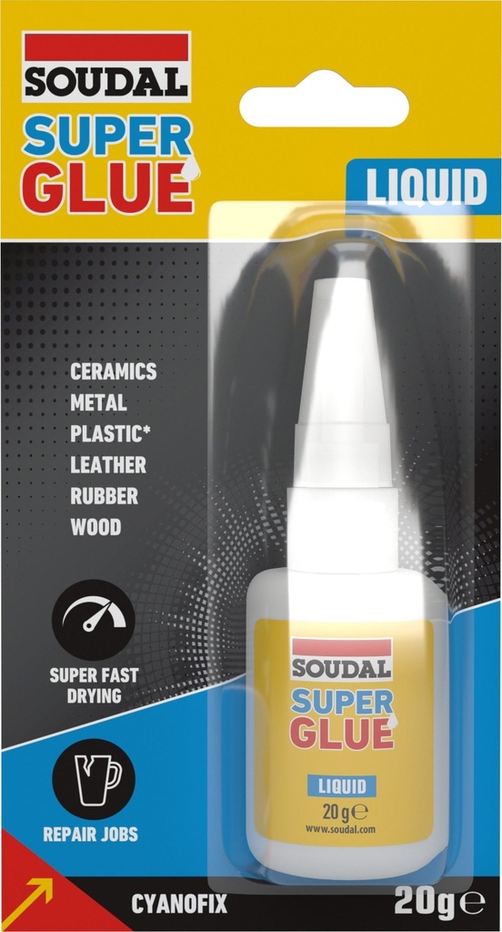 [SD-101125] Soudal Super Glue Sekundenkleber flüssig Transparent 20 g